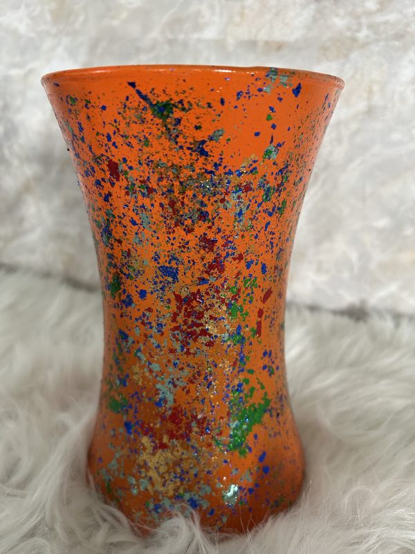 Vibrant Autism Awareness Speckled Glass Vases - Image 9