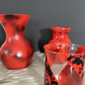 Red Velvet Vases