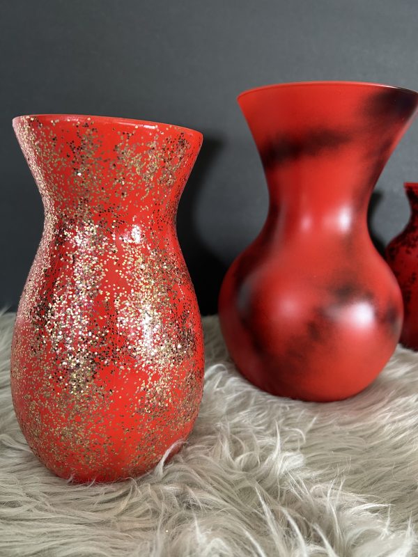 Red Velvet Vases - Image 2