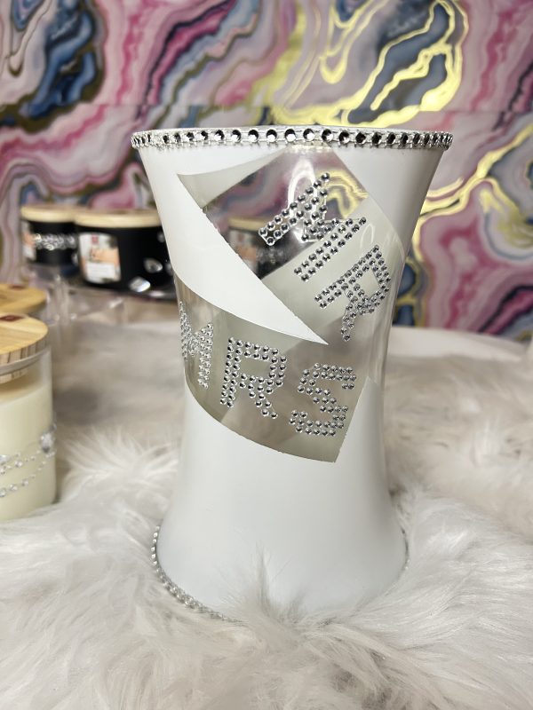 Mr. Mrs. wedding vases - Image 5